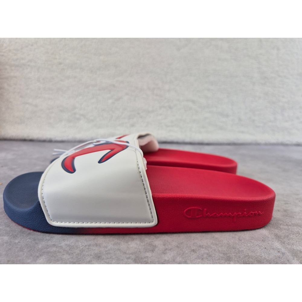 Champion Kids IPO Split Slides Red White Blue Youth Size 4 CP101335Y